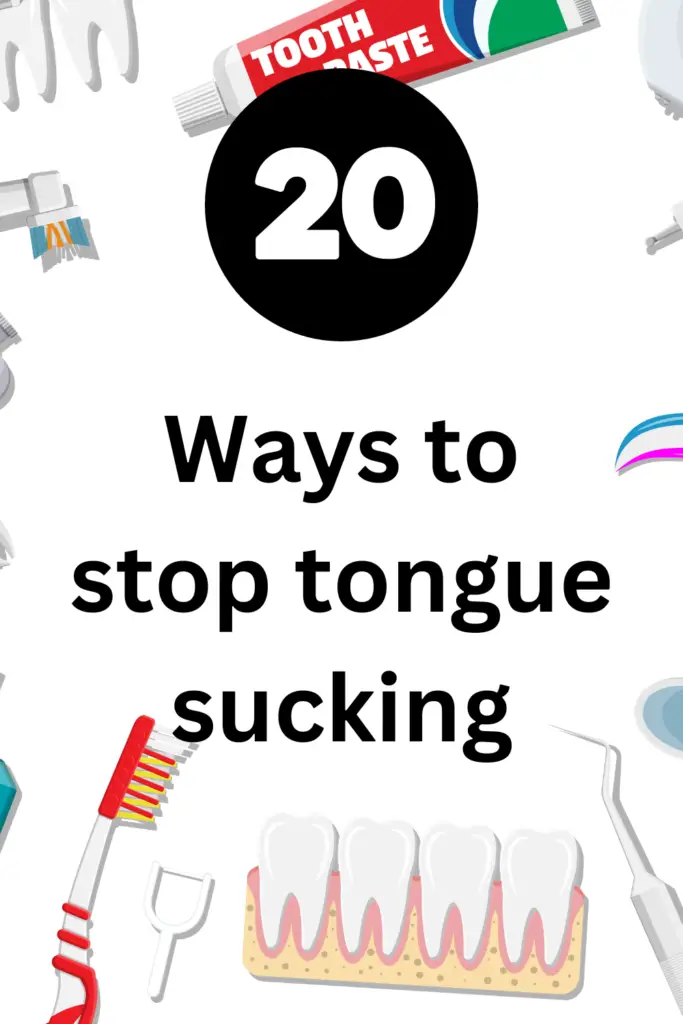 How to stop sucking my tongue