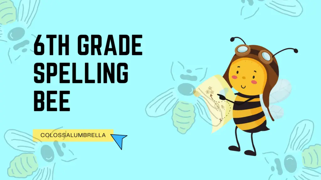 Mastering 6th Grade Spelling Bee Words Free Printable of 50 words list